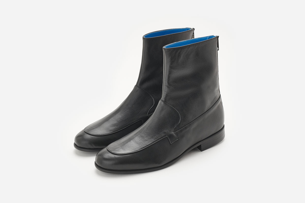 Leather boots