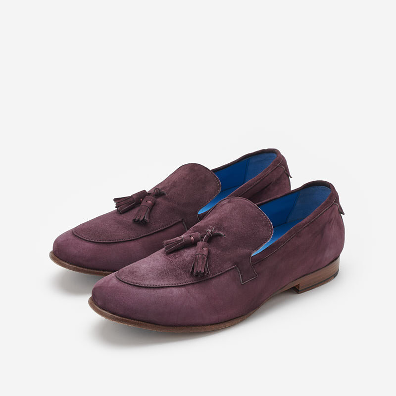 Suede tassel loafer
