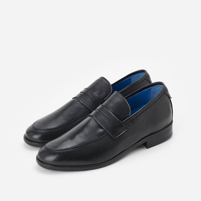 Leather penny loafers