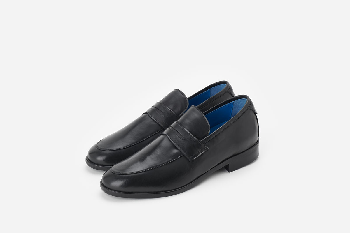 Leather penny loafers